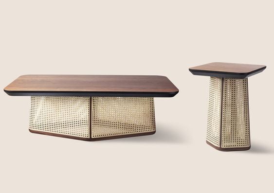 Rosalind Boho Solid Wood Coffee Table Set Of 2 Rosalind Boho Solid Wood Coffee Table Set Of 2
