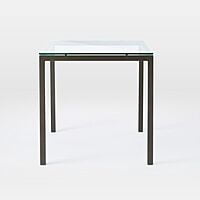 Salvador Metal And Glass 4 Seater Dining Table