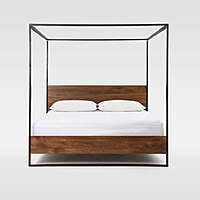 Industrial Canopy Bed - King Size