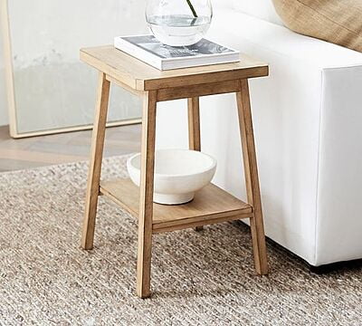 Boho Chic Solid Wood End Table