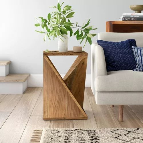 Boho Trail Solid Wood End Table Boho Trail Solid Wood End Table
