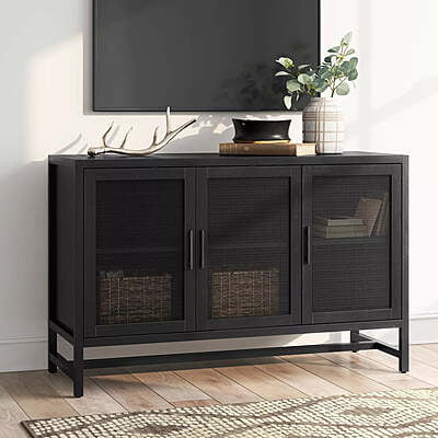 VICTORY SIDEBOARD IN BLACK STAINED FINISH