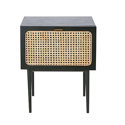 Kiaa Bedside Rattan Table