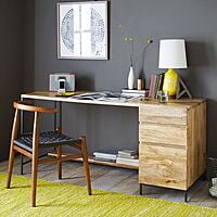 Oliver Three Drawer Study Desk