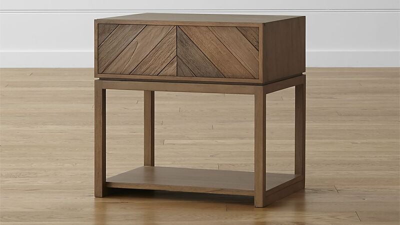 Chevron Bedside Table Chevron Bedside Table
