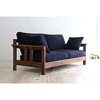 Smith Sofa In Dark Blue Color - Three Seater