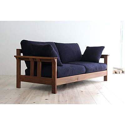 Smith Sofa In Dark Blue Color - Three Seater