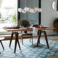 Geometry Solid Wood 6 Seater Dining Table Geometry Solid Wood 6 Seater Dining Table