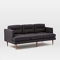 Ignis Sofa In Dark Grey - Three Seater