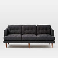 Ignis Sofa In Dark Grey - Three Seater