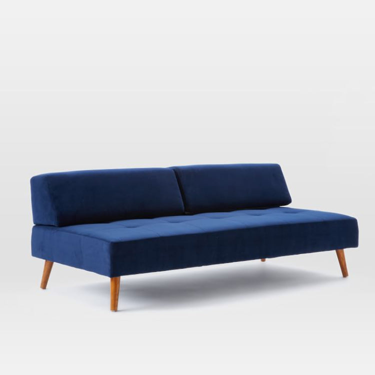 Retro Sofa In Blue - Three Seater
