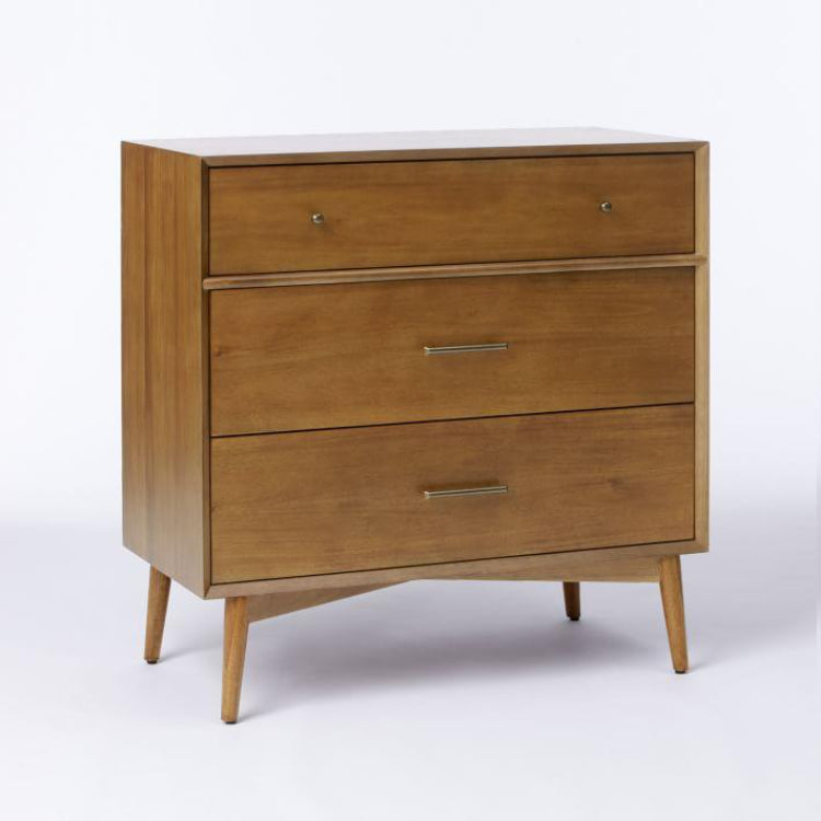 Marc Mid Century Three Drawer Chest Of Drawer