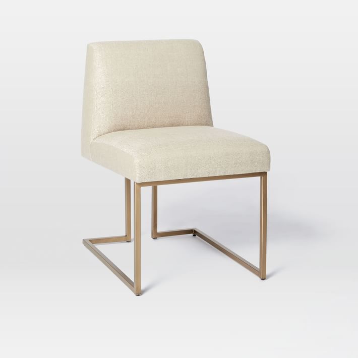 Sandra Dining Chair In Jute Upholstery (Set Of Two)