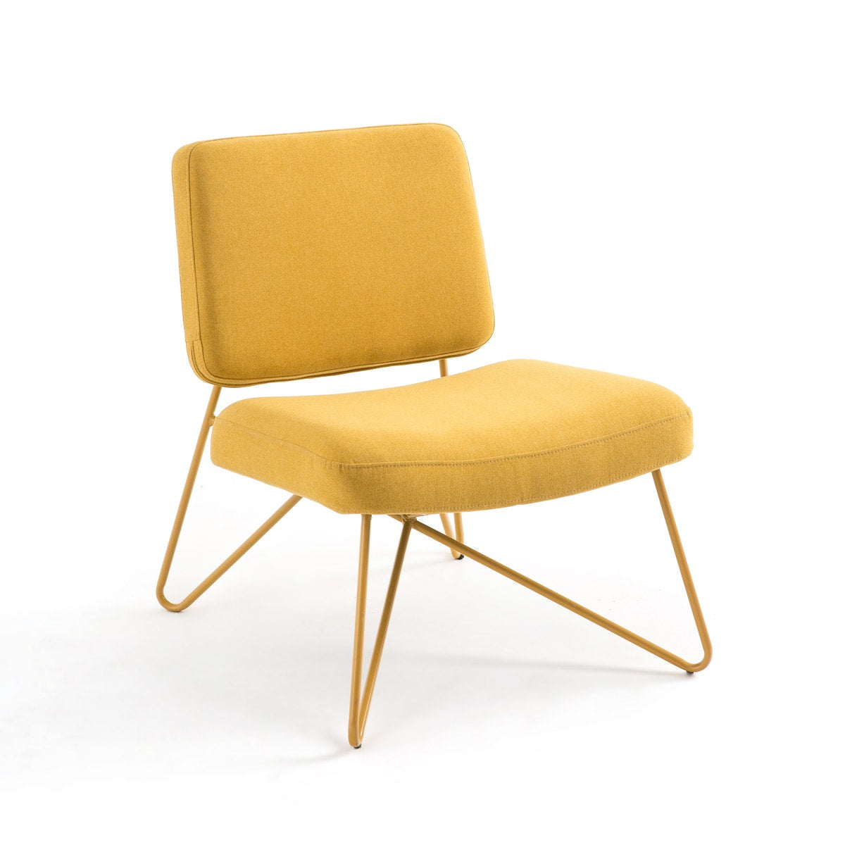 Hairpin Lounge Chair In Yellow