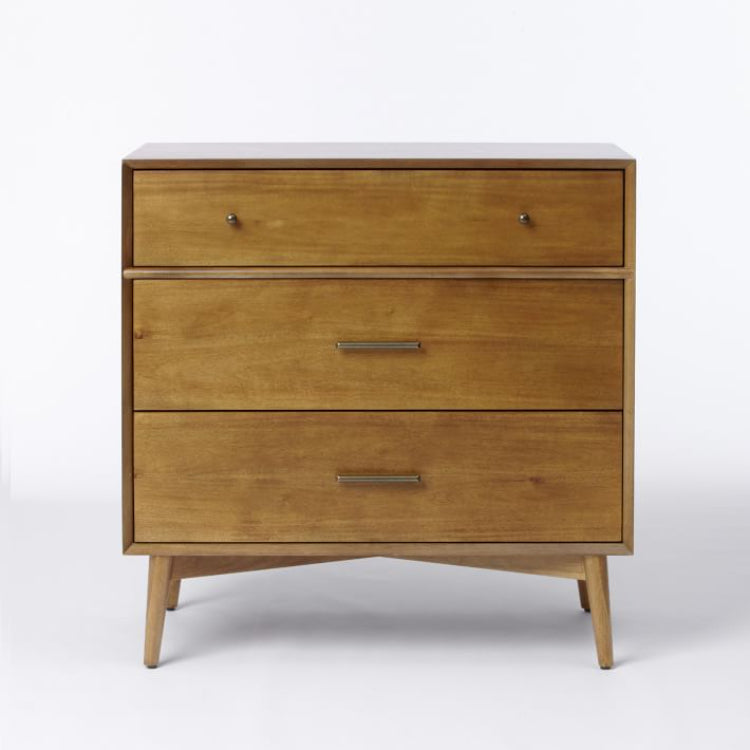 Marc Mid Century Three Drawer Chest Of Drawer