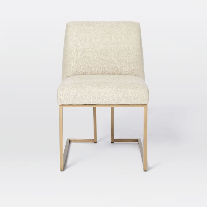 Sandra Dining Chair In Jute Upholstery (Set Of Two)