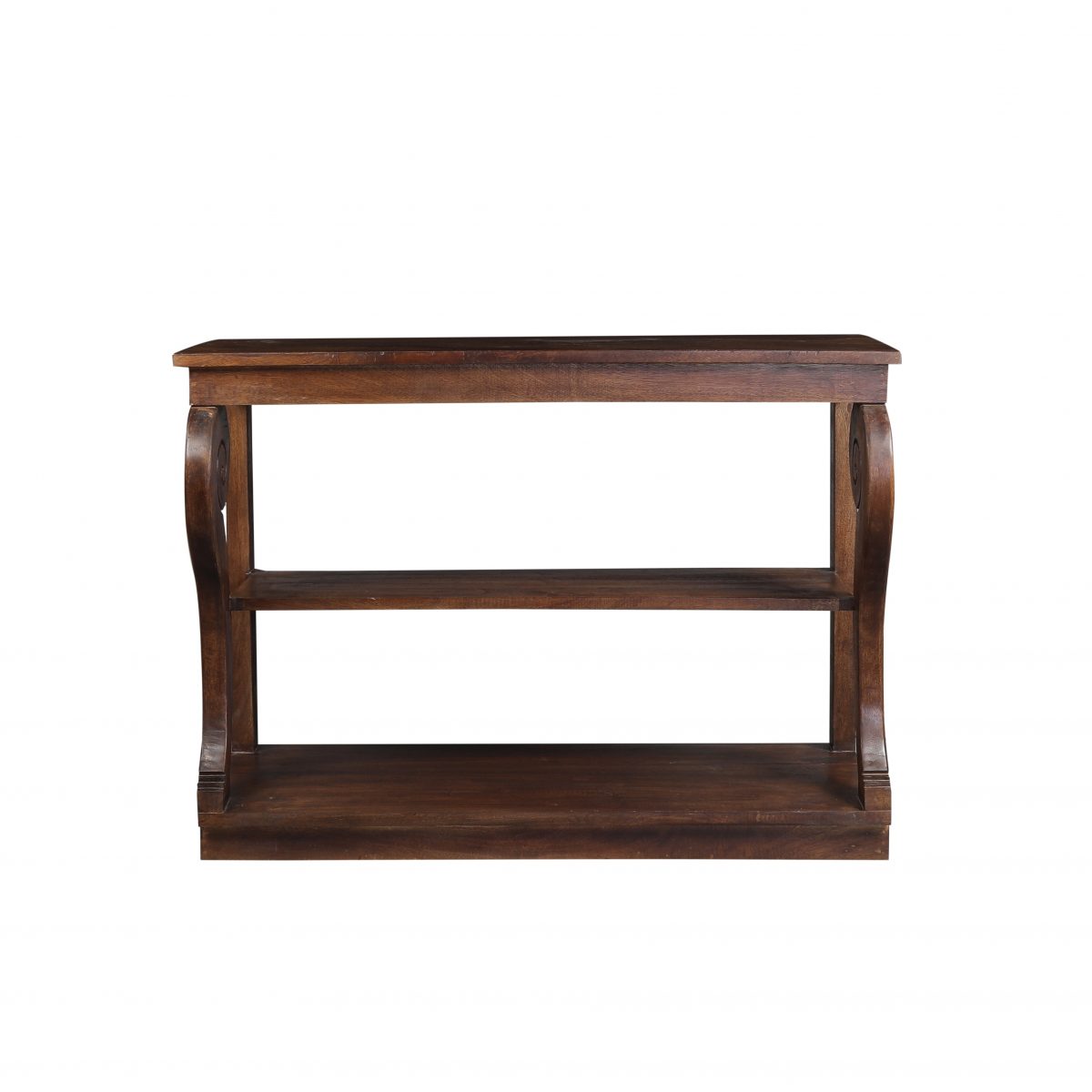 Louis Series Console Table In Walnut Finish