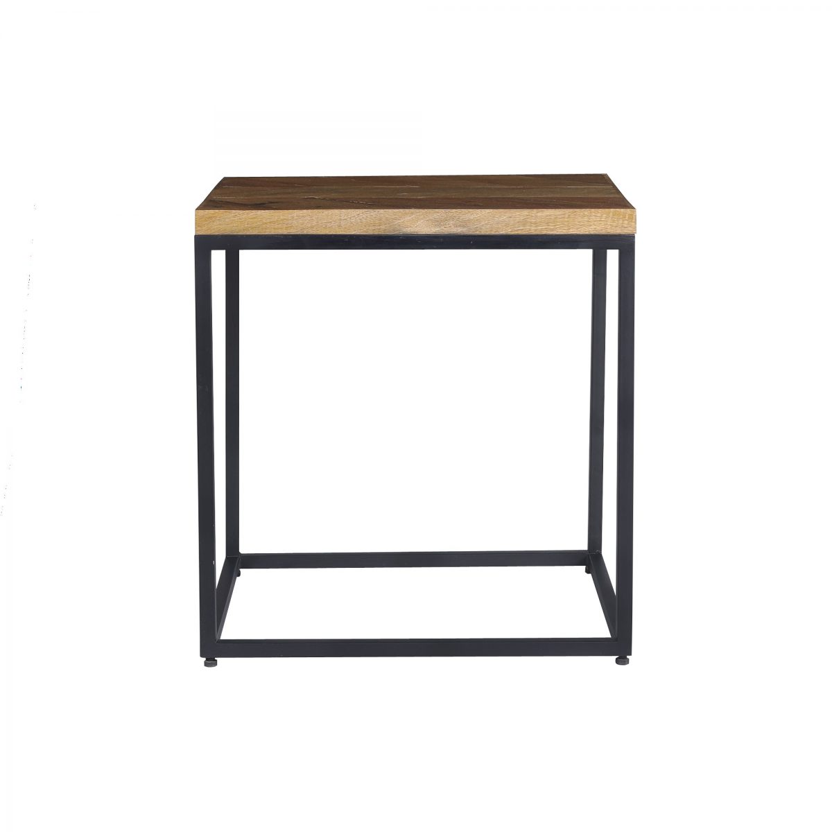 Herringbone Series End Table In Black Base