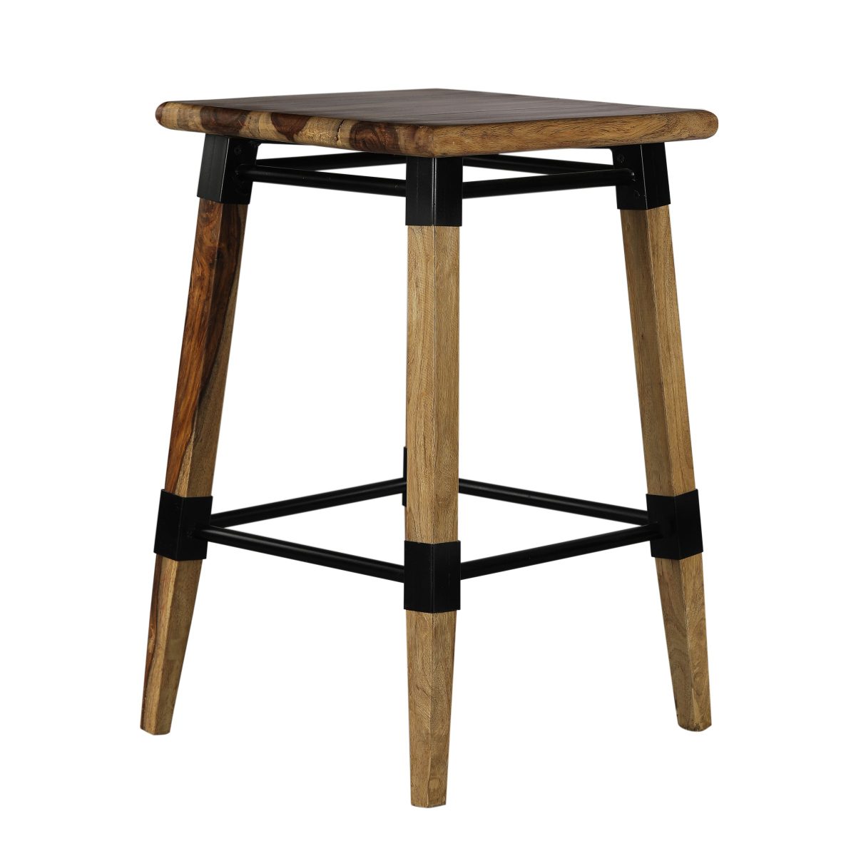 Mexico Bar Stool In Natural Finished Sheesham