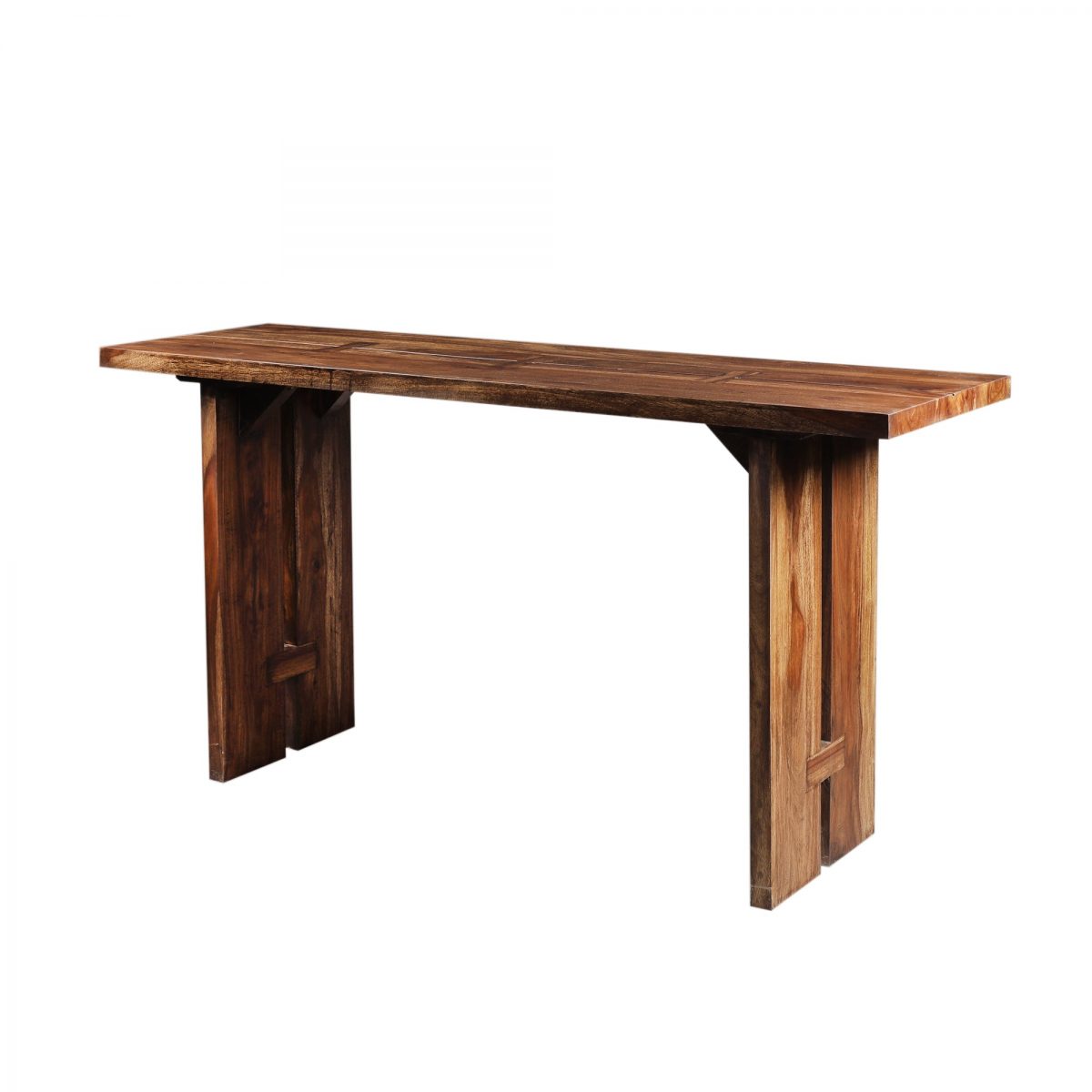 Butterfly Joinery Console Table In Solid Sheesham