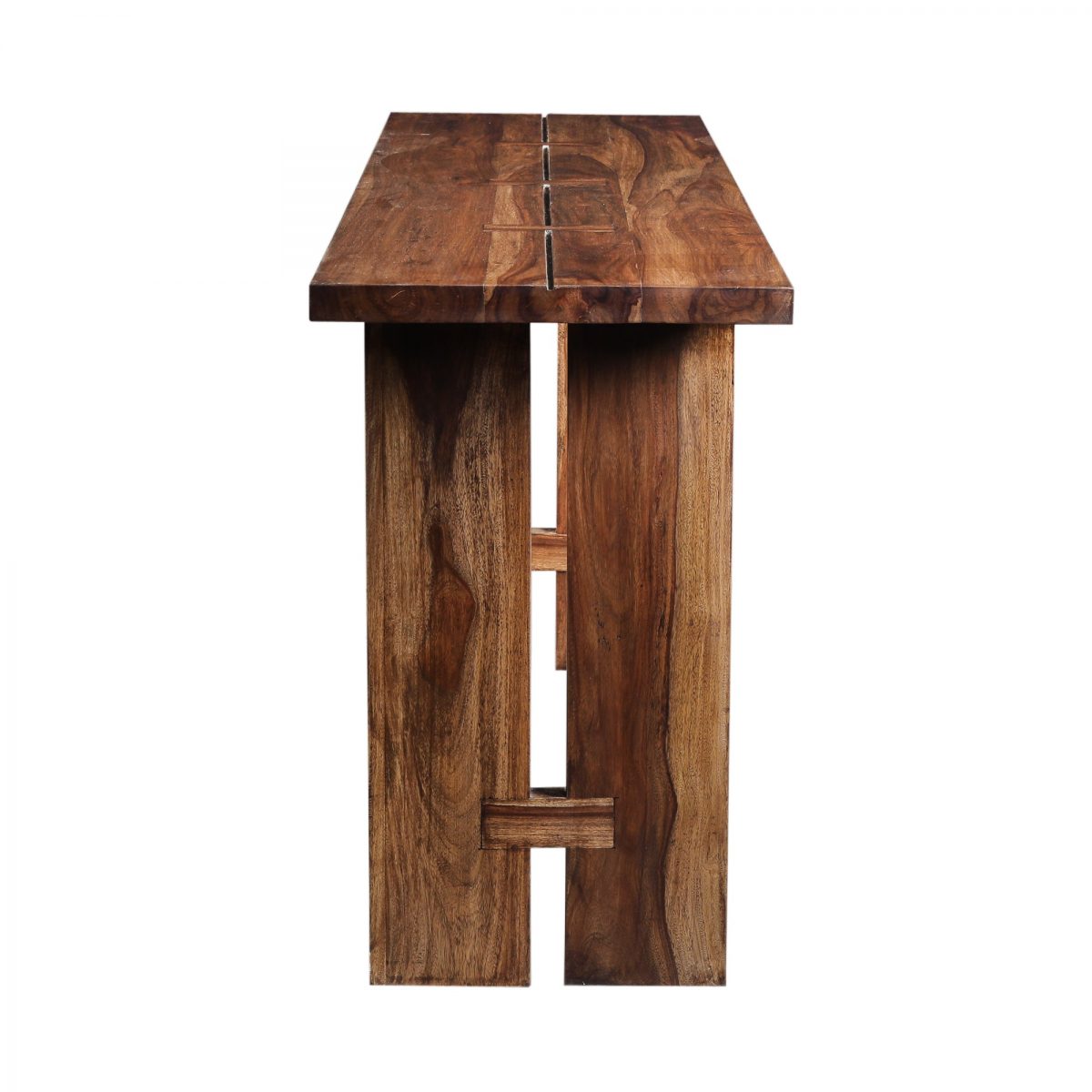 Butterfly Joinery Console Table In Solid Sheesham