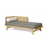 Bali Rattan Day Bed In Natural Wood