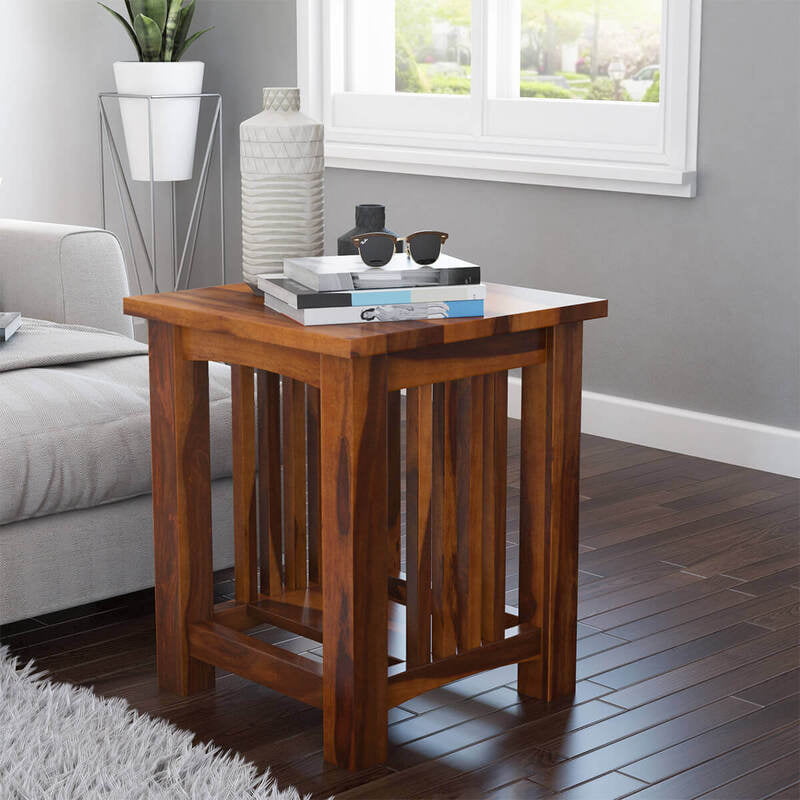 Slated End Table Slated End Table