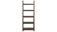 Strut Bookshelf In Solid Wood In Walnut