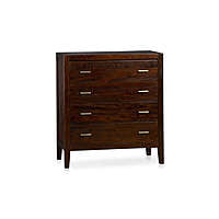 Stark Four Drawer Chest Of Drawer In Dark Walnut