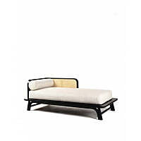 Bali Rattan Day Bed In Charcoal