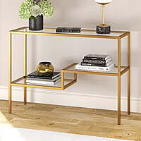 Stockton Golden Metal Frame Console Table