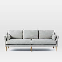 Diana Sofa In Light Grey - Three Seater
