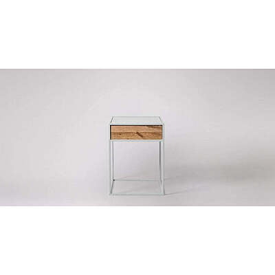 David Bedside Table In White