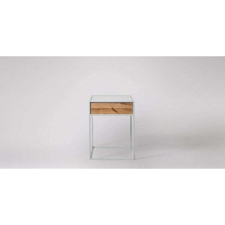 David Bedside Table In White David Bedside Table In White