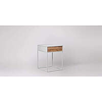 David Bedside Table In White