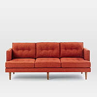 Ignis Sofa In Red - Three Seater