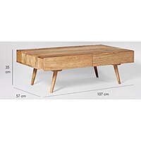 Raleigh Solid Wood Coffee Table Raleigh Solid Wood Coffee Table