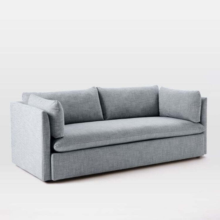 Barbara Sofa In Grey - Three Seater