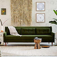 Barbany Sofa In Olive - Three Seater